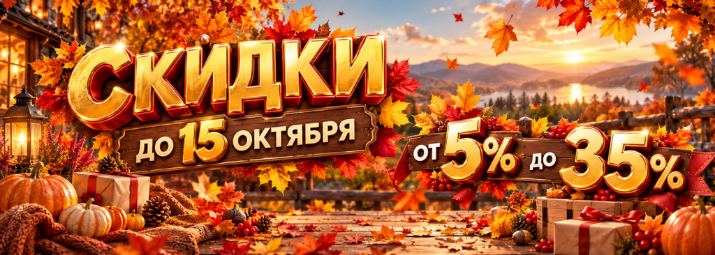 Распродажа до 15 октября! Особые скидки и быстрая доставка! Распродажа до 15 октября! Особые скидки и быстрая доставка!